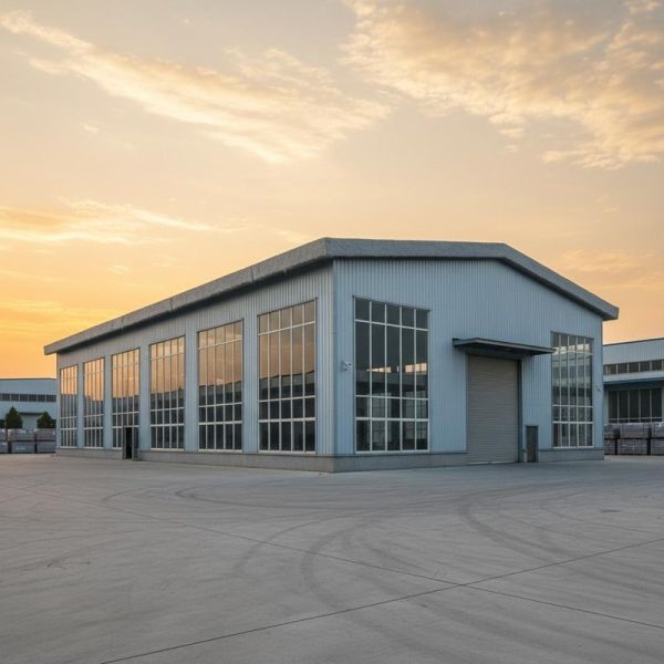 Wind Load 0.35 kN/m² Earthquake Resistance Grade 8 Galvanized Steel Structure Warehouse with Customized CAD Design