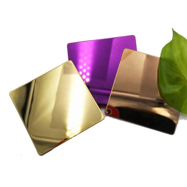 Mirror 8K Finish Decorative Stainless Steel Sheet 201 316L For Interior Decoration
