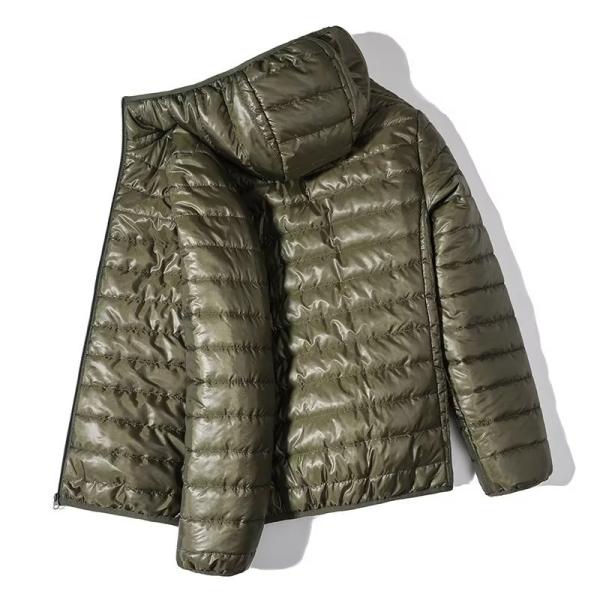 Breathable Light Warm Hooded Puffer Cotton Bubble Coat for Men in S-6XL Sizes