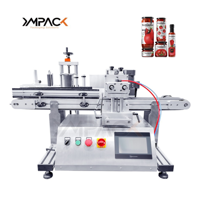 Food Grade PET Bottle Labeling Equipment Machine For Jar Seasoning Container ODM