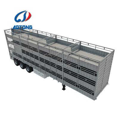 45 Feet 13 Meter 3 Axles Livestock Truck Live Stock Sheep Transport Truck Semi Trailer