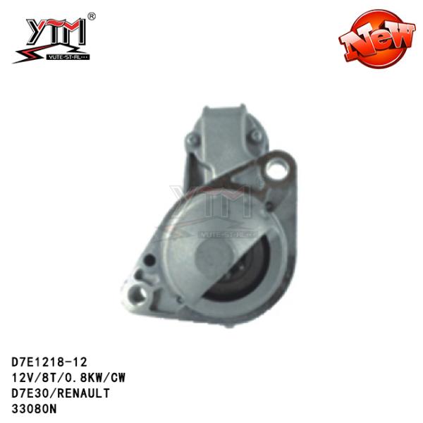 Motor de acionador de partida de D7E1218-12 8T 0.8KW French car PARA A NOTA dos MÍCRONS de MARÇO do CUBO de NISSAN