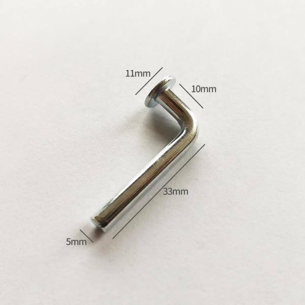 Medium Duty Shelving Beam Ends Safety Pin with 5mm Diameter and Galvanized Finish