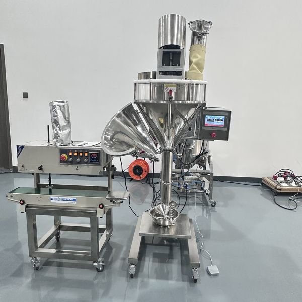 Custom 304 Stainless Steel Semi-Automatic Powder Filling Machine with ≤±1% Accuracy and 300-800 Bags/Hour Speed