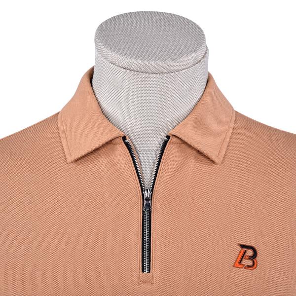 Embroidery Plain Work Golf Unisex Polo Shirts with Stand Collar Long Sleeve