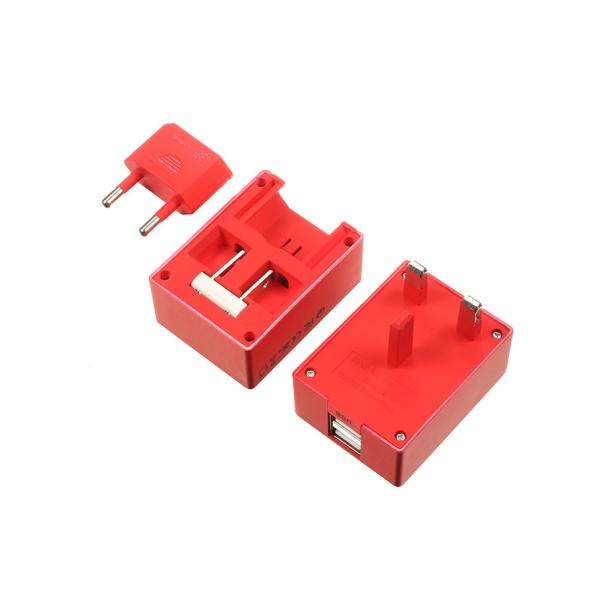 5V 2.4A AU UK US EU AC Surge Travel Plug Adapter , All In One World Travel Adapter