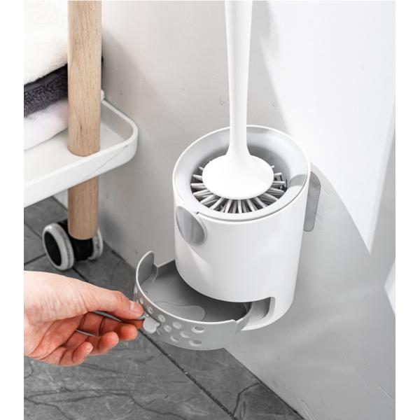 Lavabo del lavado de la escobilla del retrete del cuarto de baño de Tpr con la manija larga