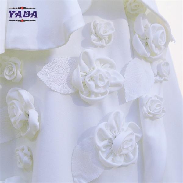 Elegante vestido vintage feito à mão de estilo coreano vestido sem alças vestidos de noiva mais recentes vestidos de noiva