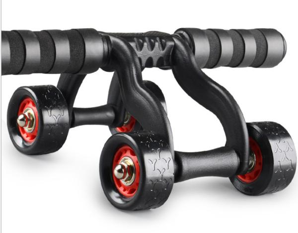 4 Wheel Abs Roller for Women and Men with Knee Pad Abdominal Muscle Training Kit