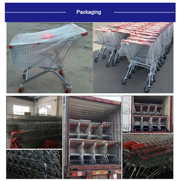 Европейский стиль супермаркетов Торговая тележка для розничных продуктовых магазинов