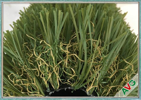 UV Resistant Green Outdoor Artificial Grass For Garden / Landscape Decorative
