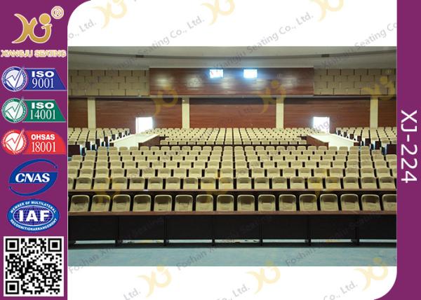 Paint Plywood Flexible Armrest Commercial Theater Seating For Acoustic Room / Auditorium