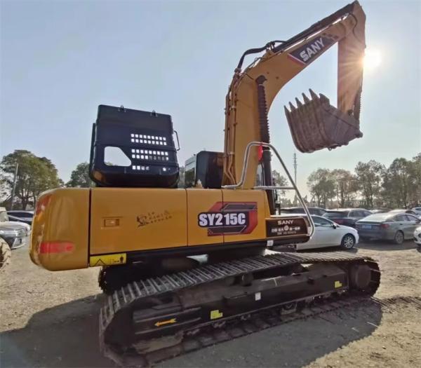 Excavadora Sany SY215C de segunda mão com motor Mitsubishi 4M50