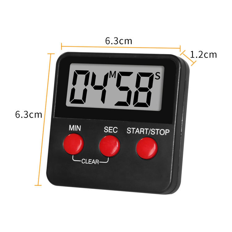 DTH-68B Digital Count Up And Down Magnetic Timer Clock With Alarm Fast Setting For Cooking Digital Countdown Kitchen Timer