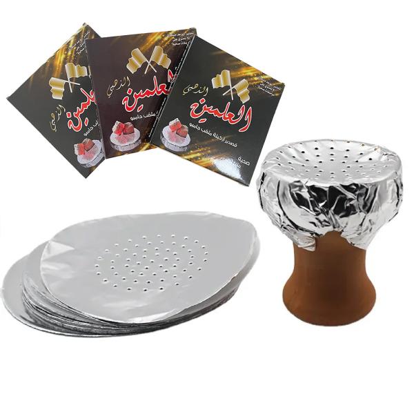 Shisha Hookah Bowl Accessories Customized Length Perforated Aluminium Foil with Hole