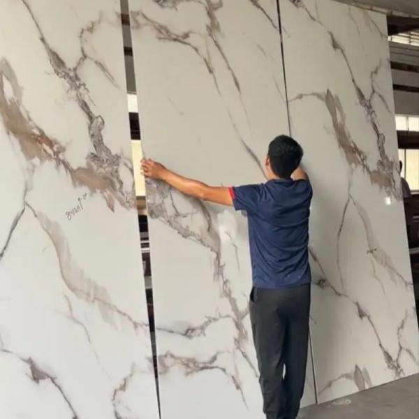 Painel de parede de fibra de mármore de madeira de carvão de bambu