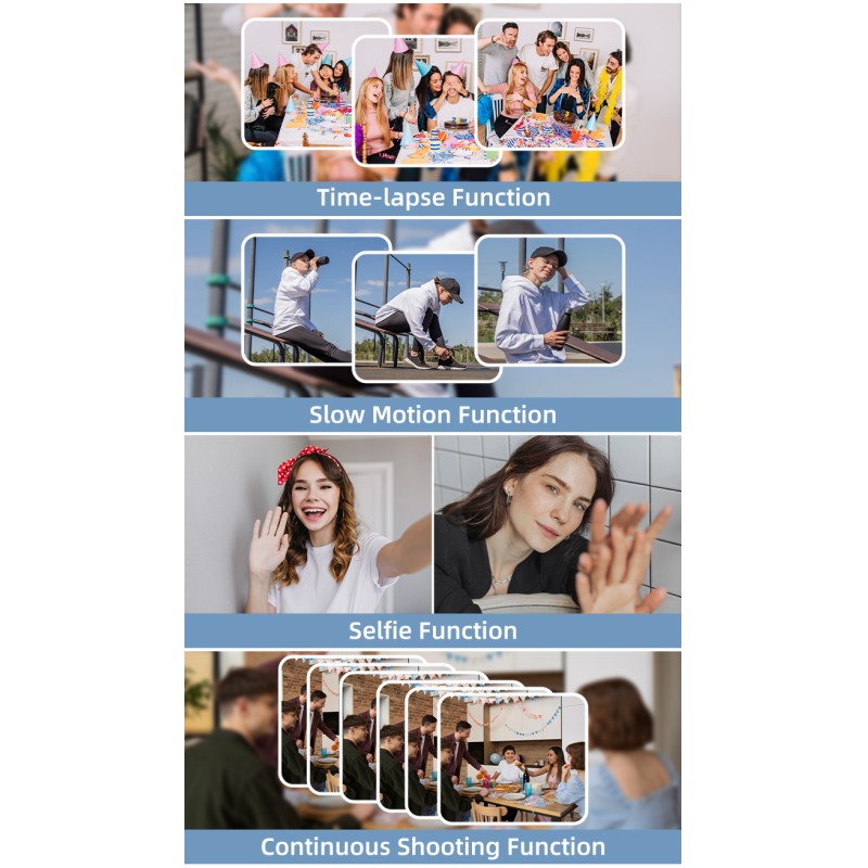 Newest 4K HD Digital Camera 2.8+2.0'' Dual IPS Screen Auto Focus 16X Digital Zoom Webcam Wifi Vlog Camera  for Photography