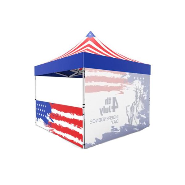 Advertising Custom Promotional Tents Heat Transfer Printing Flame Retardant Reinforced