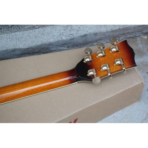 Factory Gibsons Custom 43 inch S 20 frets tobacco sunburst left acoustic guitar with electric guitar's pickup