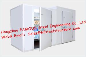 Commercial Walk in Freezer Made of PU Sandwich Panels Width 1150mm For Keep Food Fresh