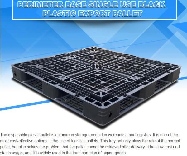 Light weight one time plastic pallets for transport and storage, Heavy duty cross bottom plastic pallet with 6 runners