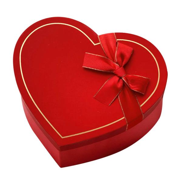 Boîte cadeau en forme de cœur personnalisée Boîtes rigides pour emballage de chocolat de bijoux et de fleurs