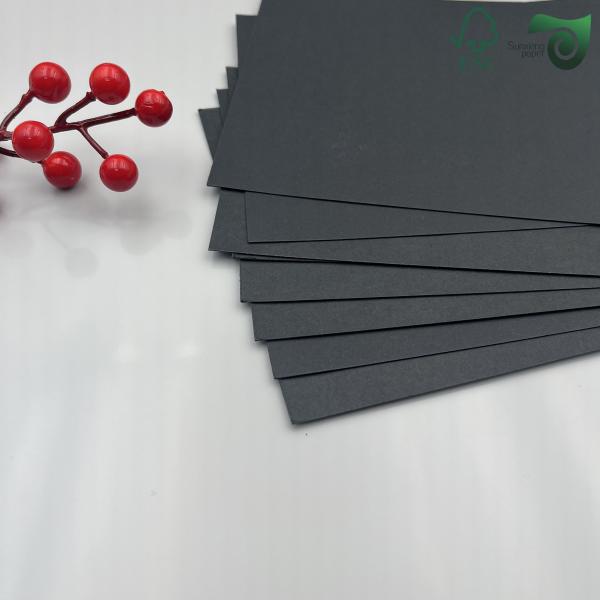FSC 400gsm Black Cardboard Liner Sheet For Gift Boxes  70cm 100CM Carbonless Paper