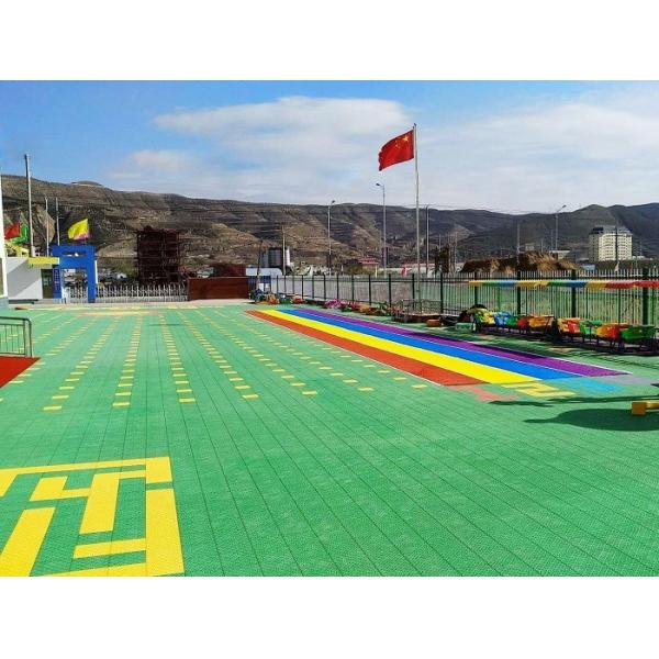 No peel Or Chip Long Life Modular Outdoor Flooring With Flexible Elastic Absorber