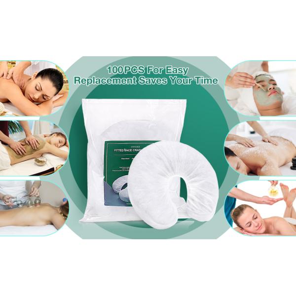 Disposable Face Cradle Covers, Non-Woven U-Shaped Massage Pillow Covers, Fitted Face Pillow Cushion, Non-Sticking
