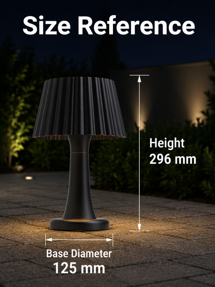 Waterproof Outdoor LED Table Lamp IP65 Garden Path Accent Light for Restaurant Terrace