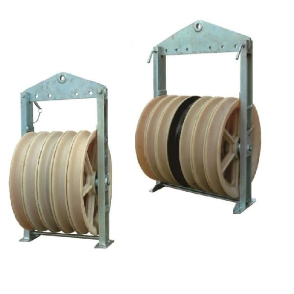 Алюминиевый 3 Sheave 40KN связал проводника шнуруя блоки