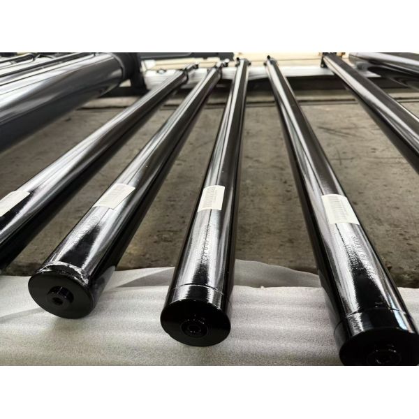 Rod End Ported Telescopic Hydraulic Cylinder 2350mm Stroke With Hard Chrome Plated Steel