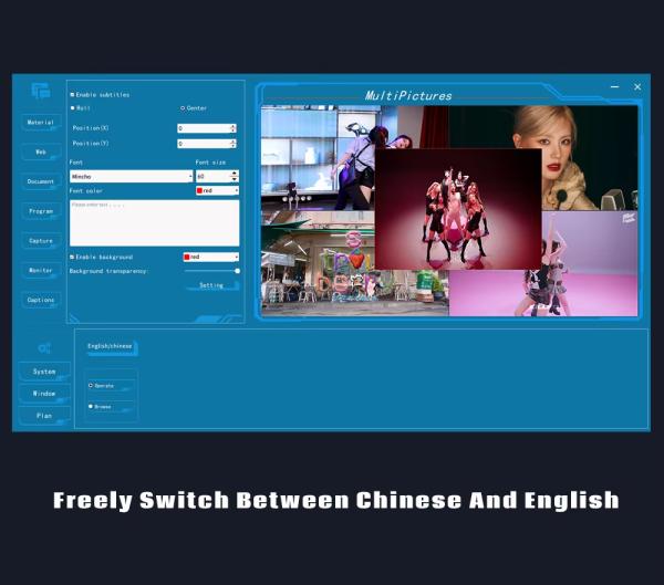 Logiciel d'ouverture de fenêtre à écran ultra-écran Gestionnaire de fenêtre Contrôleur de mur vidéo Logiciel pour panneau mural vidéo LCD