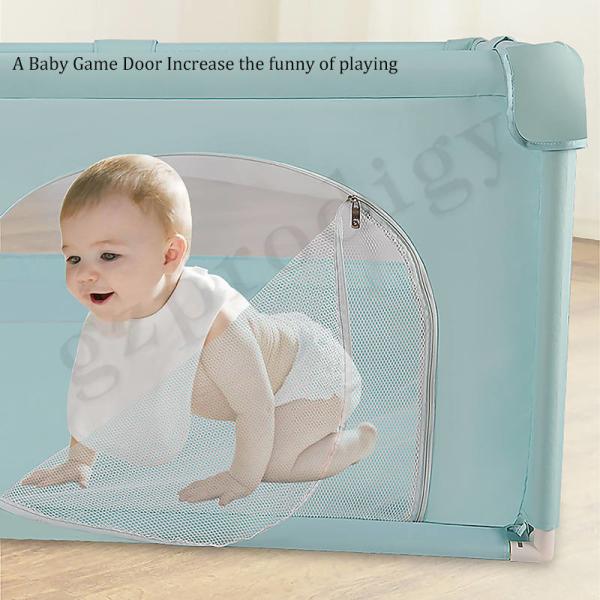 1.2*1.2m Square Green Customize Portable Baby Playpen For Boys and Girls