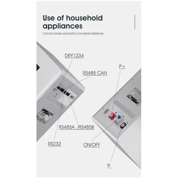 Vertical 48V300ah Lithium Iron Phosphate Energy Storage Battery Metal Box Battery Shell Source