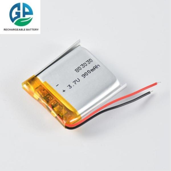 KC CB IEC62133 Rechargeable Battery Pack 900mAh 3.7 v Polymer Lithium Battery 803030 3.7v Lipo Batterie 900mah Lithium Polymer Battery