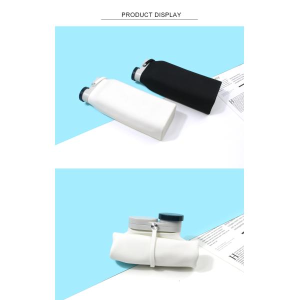 Unisex Large Capacity 600ML Collapsible Silicone Water Bottle