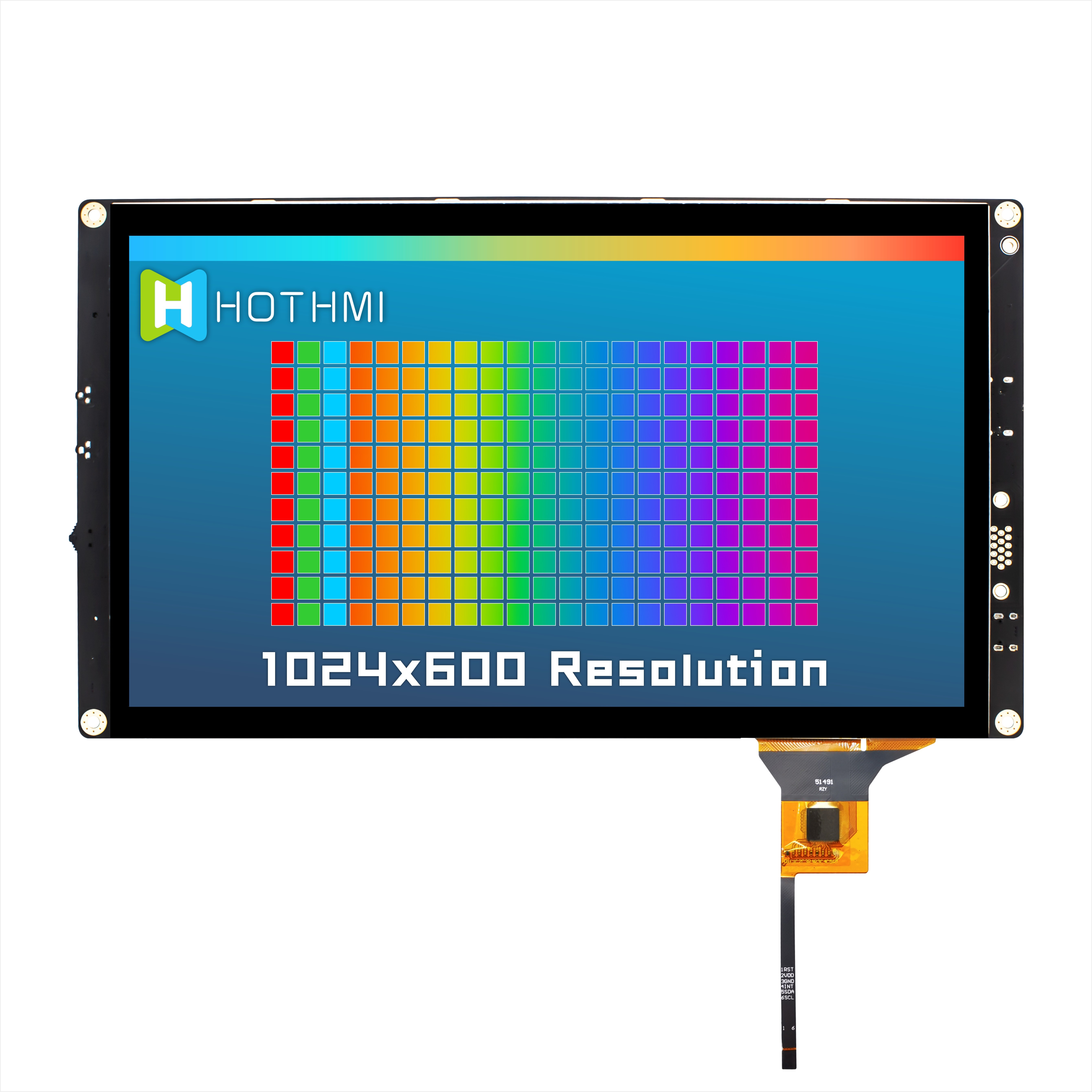 10.1 дюймовый HI IPS 1024x600 TFT LCD дисплей с емкостным сенсорным дисплеем с Raspberry Pi