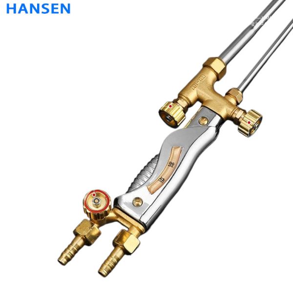 Long Bar Gas Cutting Torch, Extra Long Oxyacetylene Cutting Gun, Injector Type Extended Gas Cutter Torch for Welding & Cutting Work