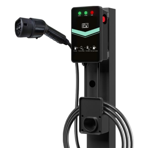 5M Cable Length Floor Mounted EV Charger with Type 2 Charging Interface