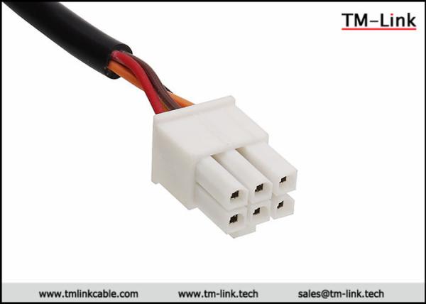4.2mm pitch 6 pin Molex mini-fit custom wire harness assembly 20AWG PVC Jacket