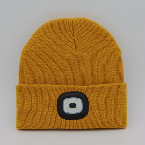 Factory Price LED Lighted Beanie Cap Hip Hop Men Knit Hat Winter Warm Hunting Camping Running Hat Gifts For Woman Man