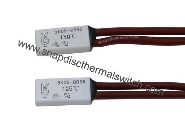 125 Deg C BK05-BB1D Thermal Cutoff Switch , Bimetal Temperature Switch