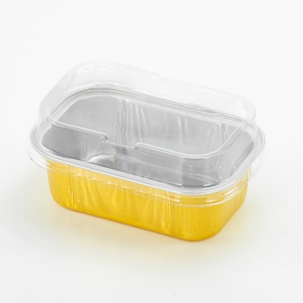 NO Logo Printing Eco-friendly Baking Insulation Tray Box with Lids Aluminum Foil Pans