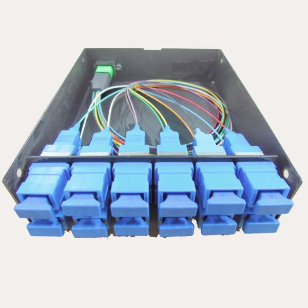 MPO-SC MPOのパネルのSimglemode 0.9mmの12港は鋼板MPOカセットを冷間圧延しました