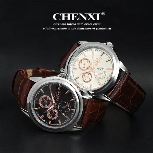 2015 New Fashion Wristwatches Man Stainless Steel Caseback Japan Movt Top Quality Leather Watches Man