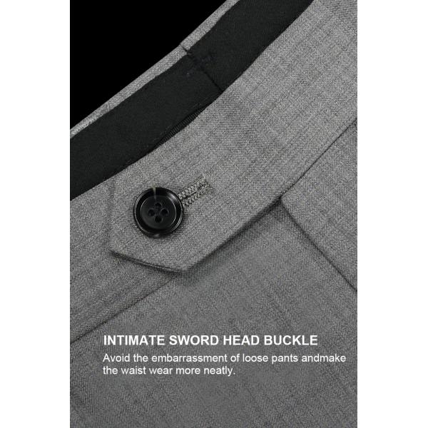 Плоские передние мужские тонкие хлопчатобумажные брюки для удобного и дышащего делового наряда