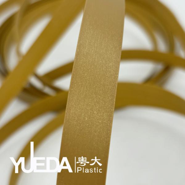 Luxurious Golden Color Cupboard Edge Strips With Delicate Surface Texture