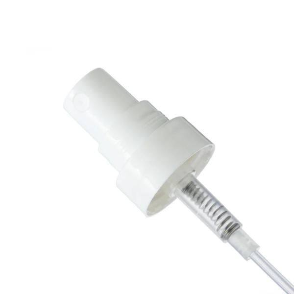 White Classic Double Step 18 / 410 Fine Mist Sprayer For Cosmetic And Durable Plastic Type PP