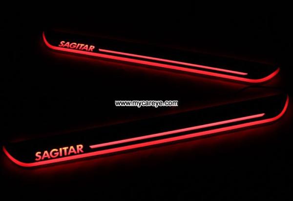 Volkswagen Sagitar car welcome light led Moving Door sill Scuff Pedal Lights